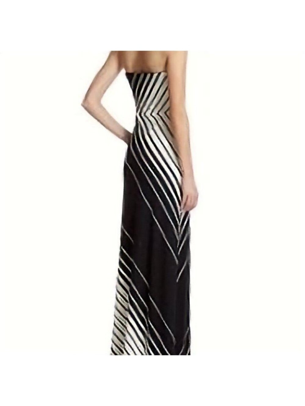 White House Black Market XS Strapless Maxi Dress - Picture 2 of 7